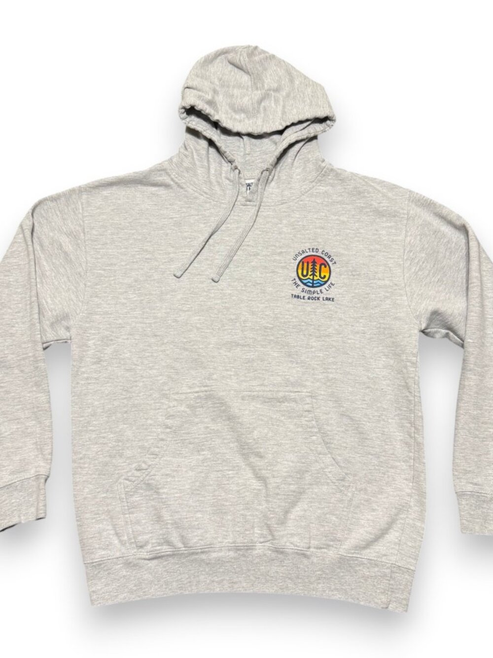 Unsalted Coast Table Rock Lake Men's Hoodie Size Large